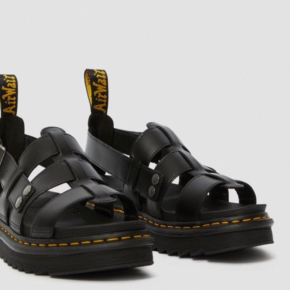 Dr martens terry black Brando sandals NiB - Picture 4 of 8